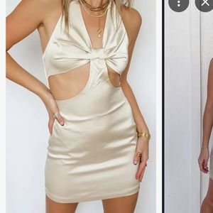 Silk mini dress